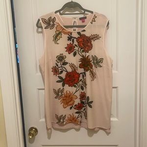 Floral Vince Camuto tank. Worn twice